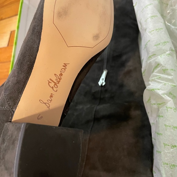 Sam Edelman ELINA “ Dark Gray “ Suede Over the Knee Boots Thigh High Size 6 - Picture 3 of 11